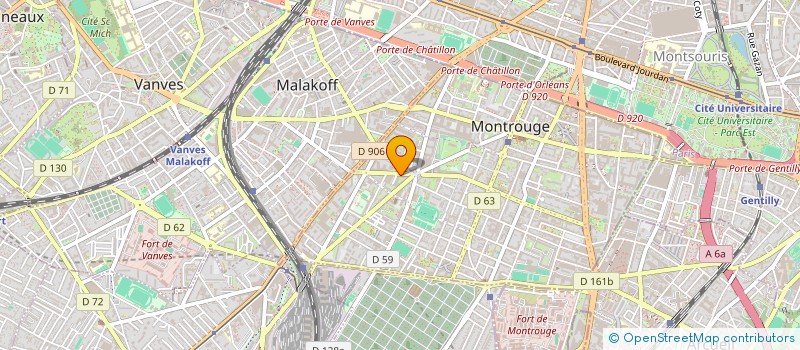 localisation de l'entreprise SO.CO.GEN à MONTROUGE