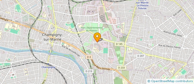 localisation de l'entreprise SO'COIF à CHAMPIGNY-SUR-MARNE