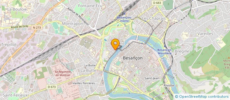 localisation de l'entreprise SO'COIFFURE  BESANCON