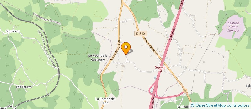 localisation de l'entreprise SO.CONSULTING  CRESSENSAC-SARRAZAC