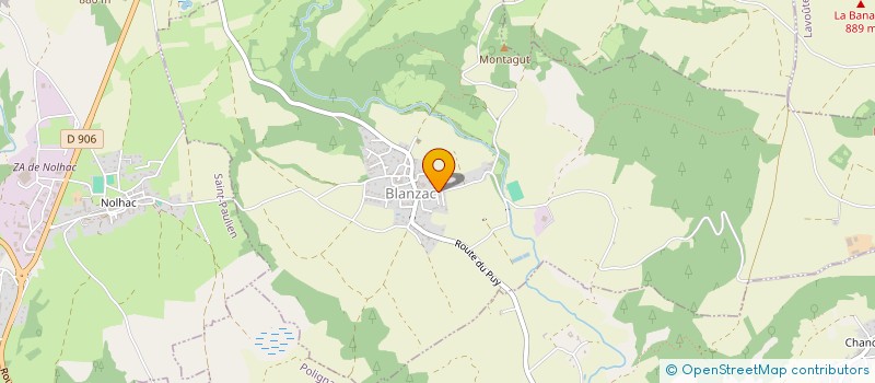 localisation de l'entreprise SO.DAA  BLANZAC