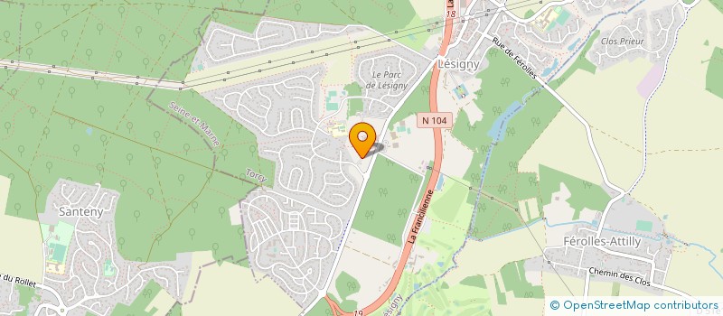 localisation de l'entreprise SO DANCE  FEROLLES-ATTILLY