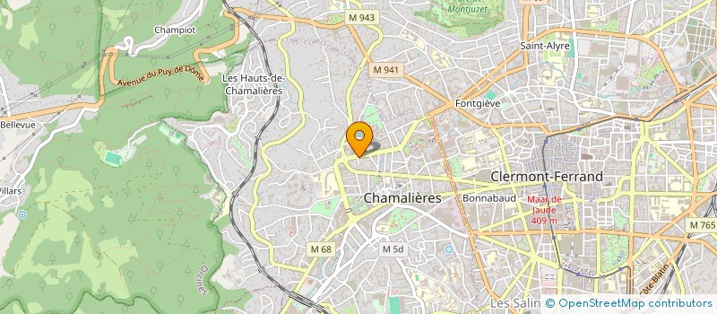 localisation de l'entreprise SO DESIGN  CHAMALIERES