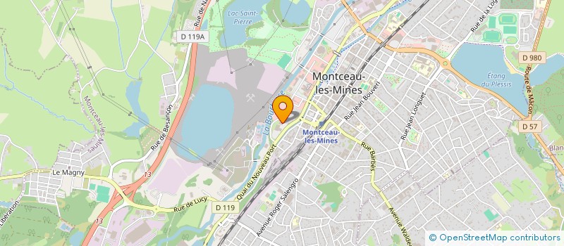 localisation de l'entreprise SO.DI.VI. SOC DE DISTRIBUTION DE VIANDES à MONTCEAU-LES-MINES
