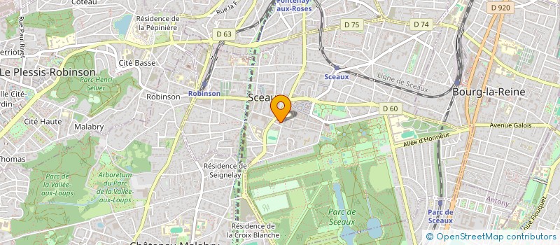 localisation de l'entreprise SO-DIAGNOSTIC à SCEAUX