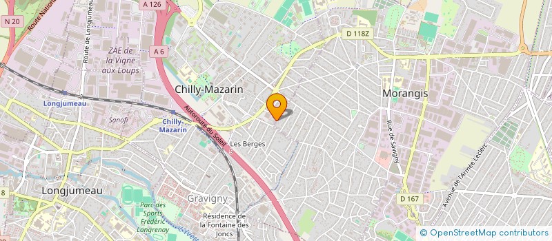 localisation de l'entreprise SO DRIVE LIMOUSINE  CHILLY-MAZARIN