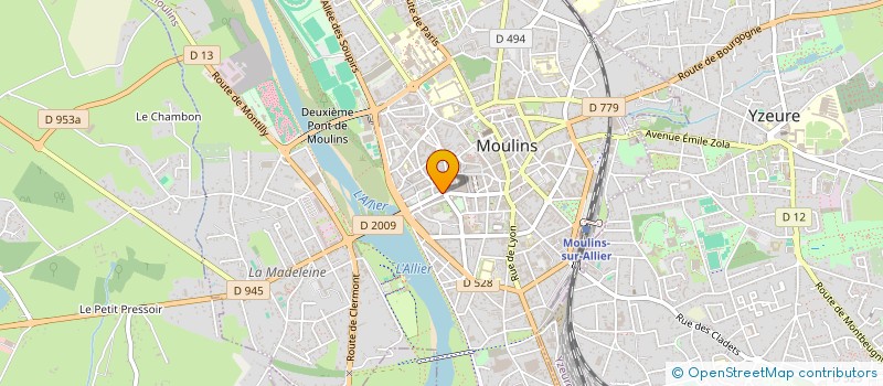 localisation de l'entreprise SO'DWICH à MOULINS