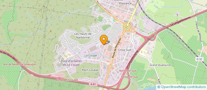 localisation de l'entreprise SO ELECTRIQUE MEDITERANEENNE à NARBONNE