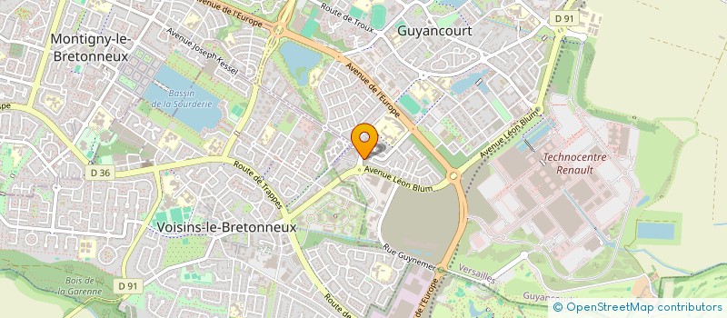 localisation de l'entreprise SO'ELLES  GUYANCOURT