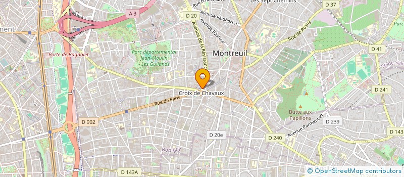 localisation de l'entreprise SO FAST FR à MONTREUIL