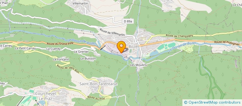 localisation de l'entreprise SO.FI.BAT. ENTREPRISE à BOZEL