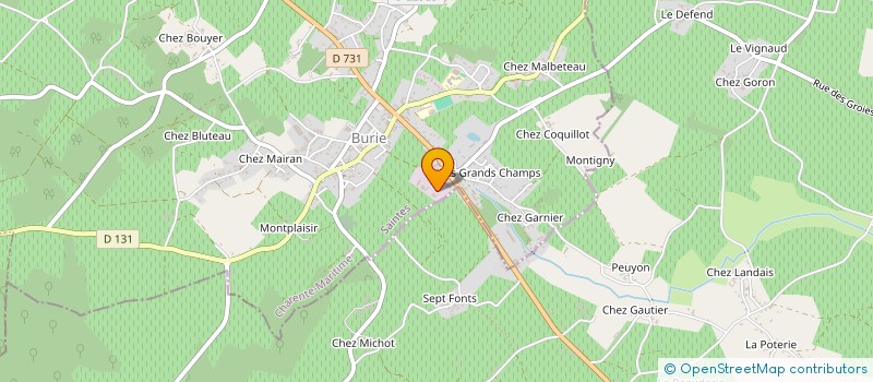 localisation de l'entreprise SO.FI.G  BURIE