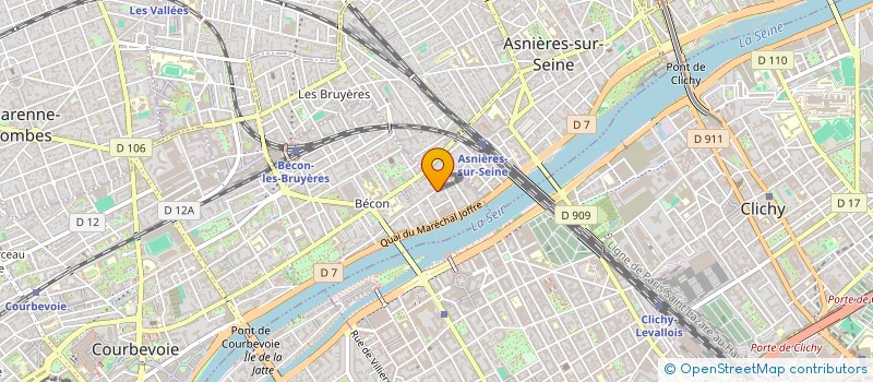 localisation de l'entreprise SO'FIL à COURBEVOIE