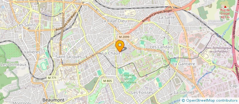 localisation de l'entreprise SO FLOWER  AUBIERE