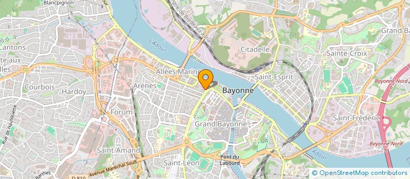 localisation de l'entreprise SO FOOD à BAYONNE