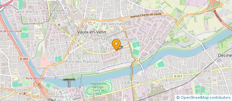 localisation de l'entreprise SO' FOOD GROUP  VAULX-EN-VELIN