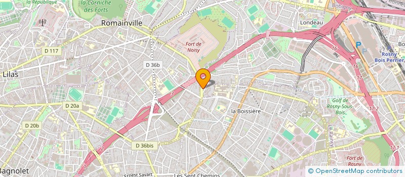 localisation de l'entreprise SO.FRA.TECH à ROMAINVILLE
