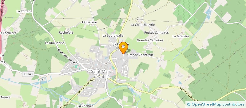 localisation de l'entreprise SO'FROMAGES & CREMES  SAINT-MARS-D'OUTILLE