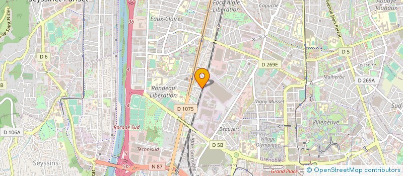 localisation de l'entreprise SO. G. HY. M  GRENOBLE