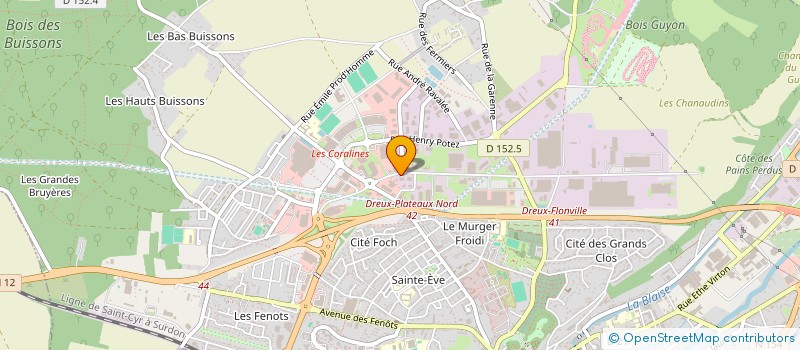localisation de l'entreprise SO.GA.MA. à DREUX