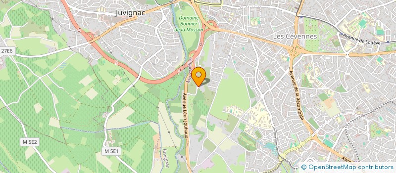 localisation de l'entreprise SO.GA.TEL (SOCIETE GARDIENNAGE TELESURVEILLANCE) SARL à MONTPELLIER