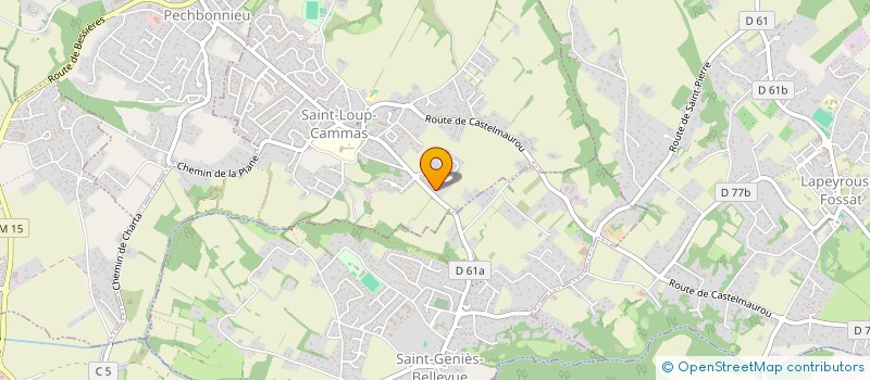 localisation de l'entreprise SO.GE.MAT SOCIETE GENERALE MIDI          ATLANTIQUE DE      TRAVAUX  SAINT-LOUP-CAMMAS