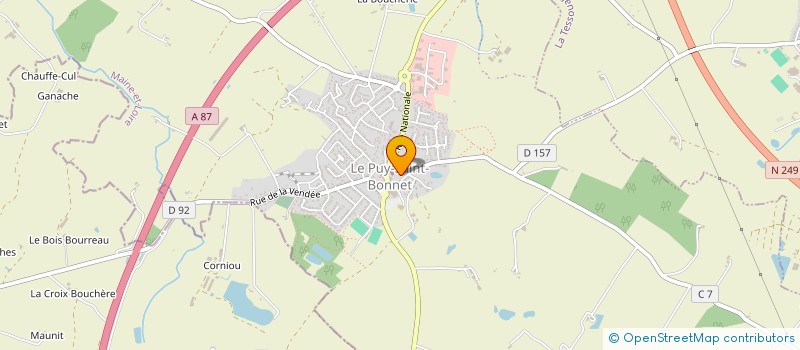 localisation de l'entreprise SO GERGAUD à CHOLET