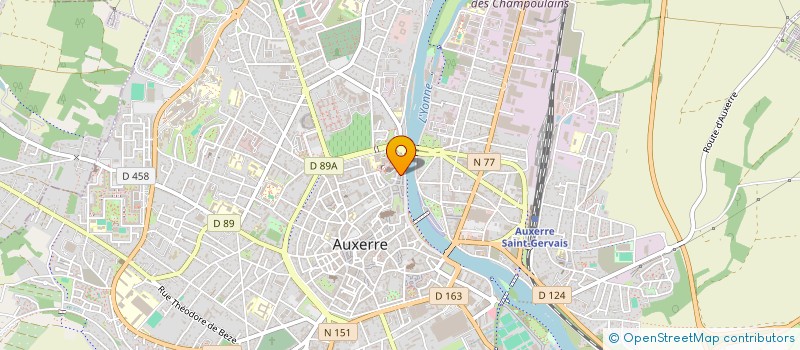 localisation de l'entreprise SO'GEST à AUXERRE