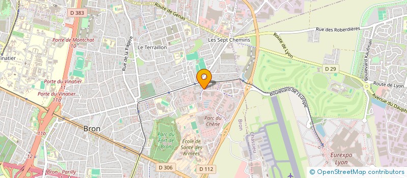 localisation de l'entreprise SO'GEST SUD  BRON