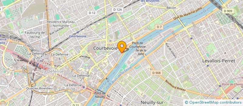 localisation de l'entreprise SO GOOD TRANSPORT à COURBEVOIE