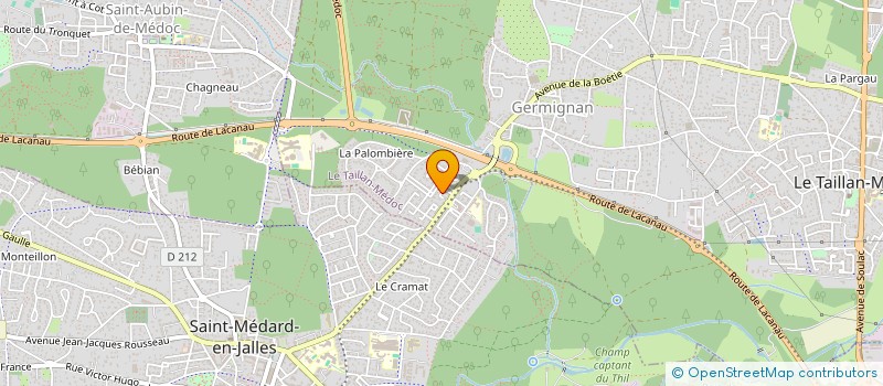 localisation de l'entreprise SO'HAM  LE TAILLAN-MEDOC