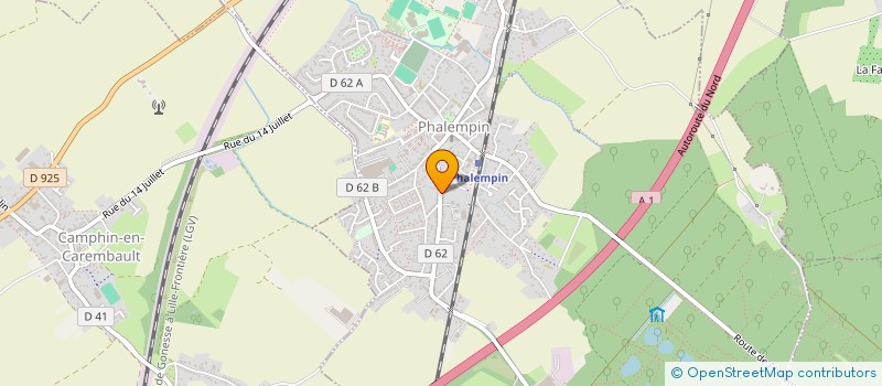 localisation de l'entreprise SO'HAM YOGA DE LA PEVELE CAREMBAULT  CAMPHIN-EN-CAREMBAULT