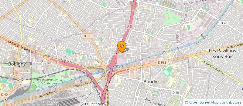 localisation de l'entreprise SO HAPPY  BONDY
