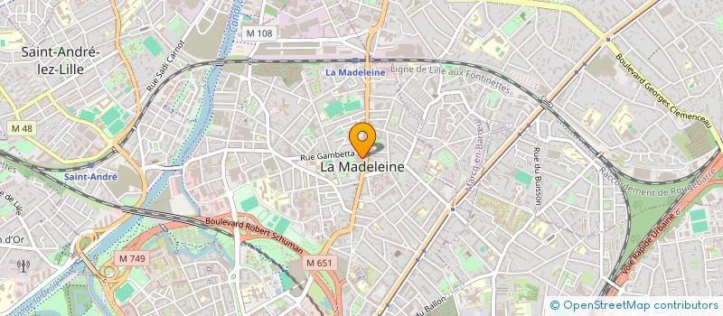 localisation de l'entreprise SO'IMMO à LA MADELEINE