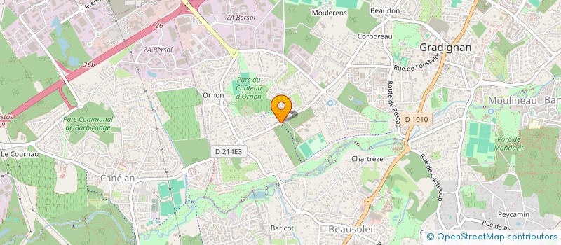 localisation de l'entreprise SO IMMO à GRADIGNAN