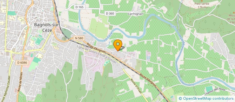 localisation de l'entreprise SO IN LOG  BAGNOLS-SUR-CEZE