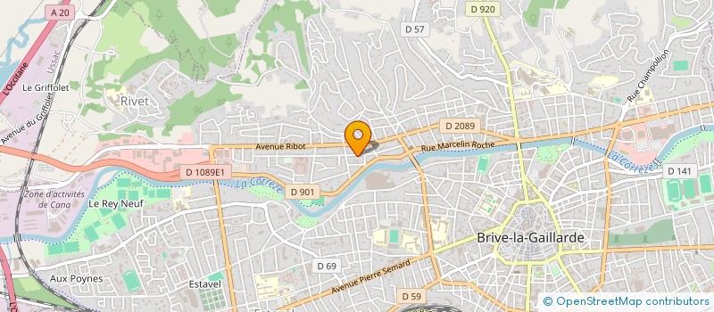 localisation de l'entreprise SO LIGHT CONCEPT  BRIVE-LA-GAILLARDE