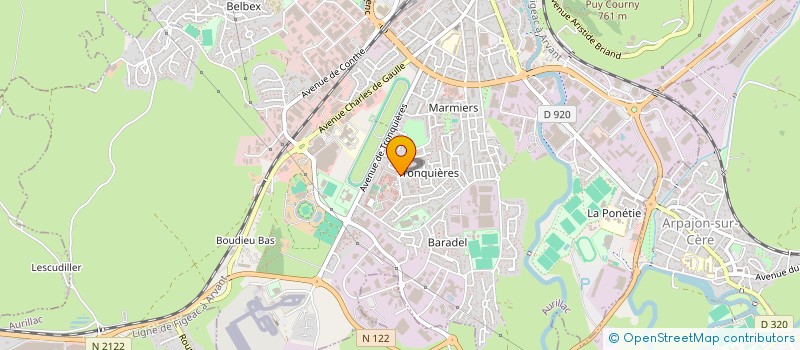 localisation de l'entreprise SO. MA. TE. G à AURILLAC