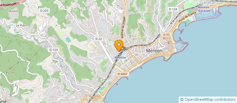 localisation de l'entreprise SO METALLERIE à MENTON