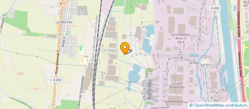 localisation de l'entreprise SO'METHA  PIERRELATTE