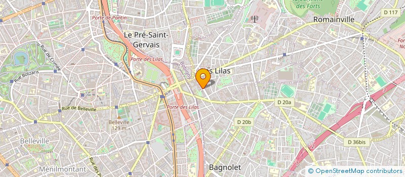 localisation de l'entreprise SO NEAR  LES LILAS