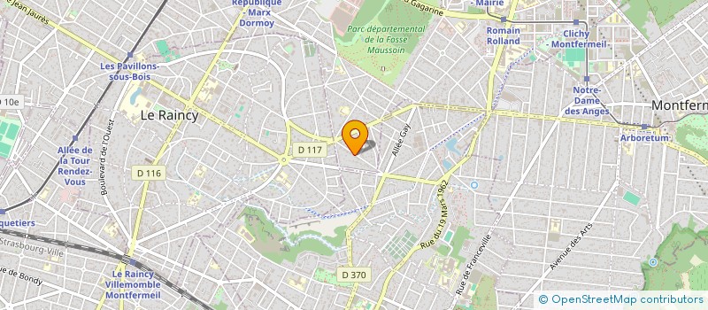 localisation de l'entreprise SO&NICO MENEGOZ à CLICHY-SOUS-BOIS