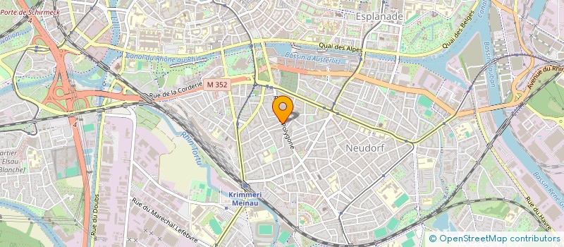 localisation de l'entreprise SO'OPTIC à STRASBOURG