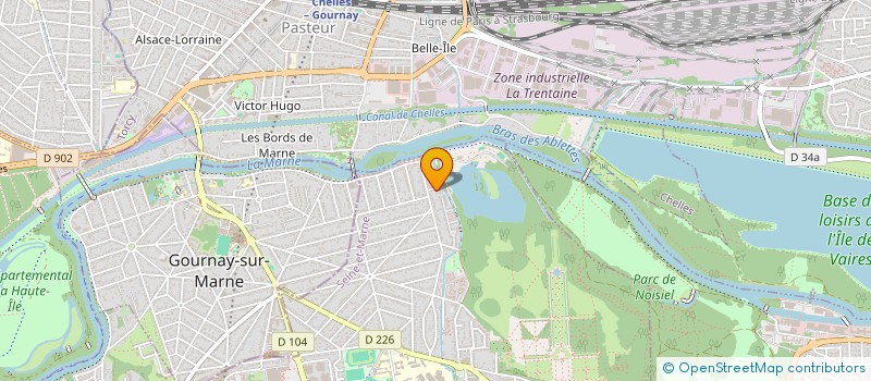 localisation de l'entreprise SO PARIS  CHAMPS-SUR-MARNE