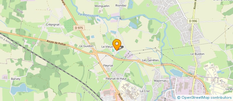 localisation de l'entreprise SO PARK à VIRIAT
