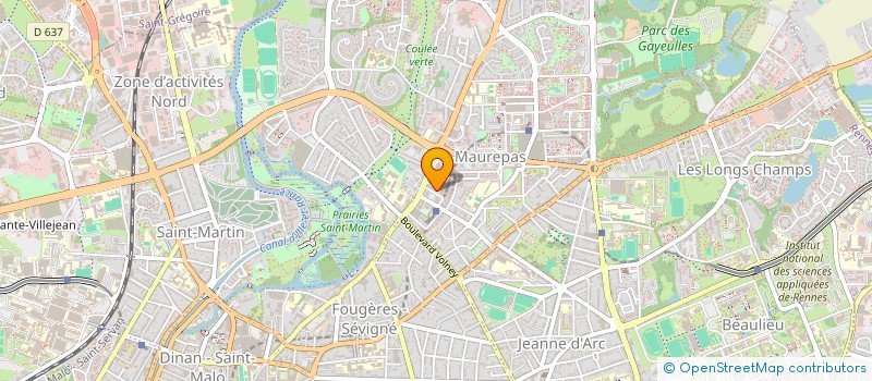 localisation de l'entreprise SO PIZZA BURGER  RENNES