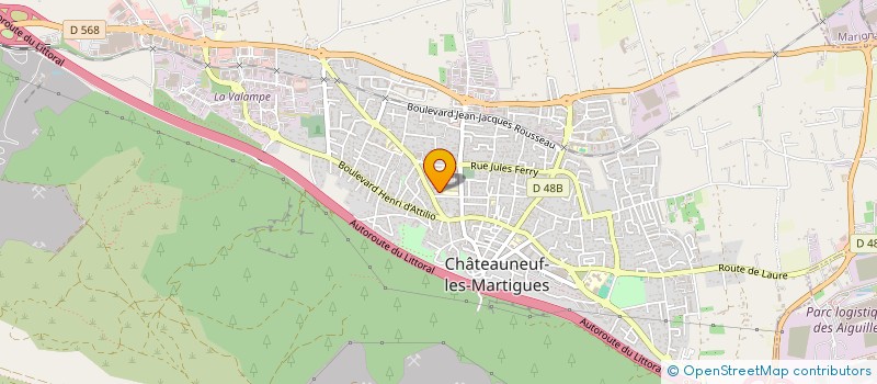 localisation de l'entreprise SO.PLA.SOL  CHATEAUNEUF-LES-MARTIGUES