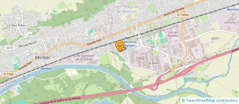 localisation de l'entreprise SO PLOMBERIE  SAINT-MAURICE-DE-BEYNOST