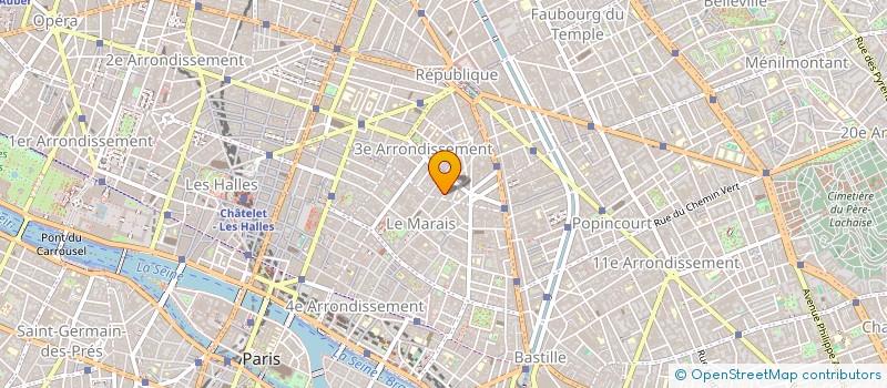 localisation de l'entreprise SO POP à PARIS