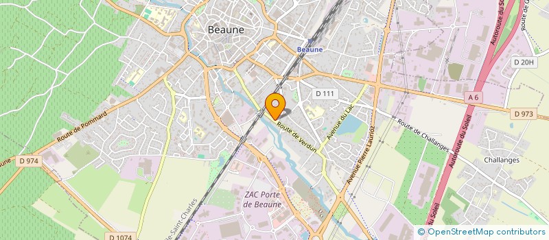 localisation de l'entreprise SO.RE.CA à BEAUNE